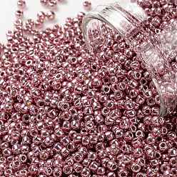 (PF553) PermaFinish Pink Lilac Metallic Тохо 11/0 круглые бусины, японский бисер, (pf 553) вечный розовый сиреневый металлик, 11/0, 2.2 мм, отверстие : 0.8 мм, Около 1110 шт / 10 г
