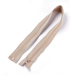 Персиковый Слойка Аксессуары для одежды, нейлоновая и смоляная молния, со съемником молнии сплава, Компоненты застежки-молнии, розовые, 57.5x3.3 см