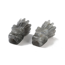 Лабрадорита Природные лабрадорита бисер, голова дракона, 26x16.5x14.5 мм, отверстие : 2 мм