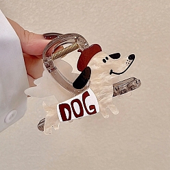 Античный Белый Пластиковые зажимы когтя волос, аксессуары для волос для женщин и девочек, старинный белый, 80 мм