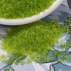 (DB0712) Прозрачный Шартрезский Бусины miyuki delica, цилиндр, японский бисер, 11/0, (дБ 0712) прозрачный шартрез, 1.3x1.6 мм, отверстия: 0.8 мм, около 10000 шт / мешок, 50 г / мешок