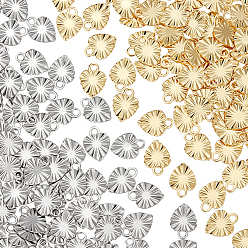 (52) Непрозрачная лаванда 200 шт 2 цвета 304 подвески из нержавеющей стали, шарма сердца, разноцветные, 8x6x0.7 мм, отверстие : 1.2 мм, 100 шт / цвет