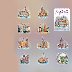 Pink Этикетки наклейки наклейки, для скрапбукинга, детские поделки художественных промыслов, наклейка на лесную тематику для питомца, розовые, 64~73x63~75x0.1 мм