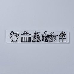 Others Plastic Embossing Folders, Concave-Convex Embossing Stencils, for Handcraft Photo Album Decoration, Birthday Themed Pattern, 30x150x2.5mm