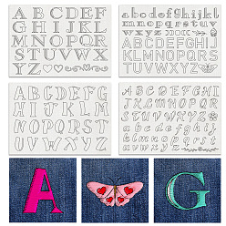 Letter 4 листы 11.6x8.2 рисунки для вышивания дюймовыми палочками и стежками, водорастворимые стабилизаторы для вышивания нетканых материалов, буквы, 297x210 ттт