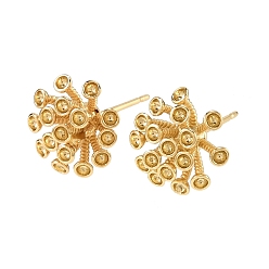 Real 14K Gold Filled Медные серьги с цирконом, фейерверк, real 14 k золото заполнено, 20 мм, штифты : 12x12 мм