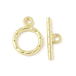 Золотой Застежка тоггл из сплава, без кадмия и без свинца, стойки покрытие, кольцо, золотые, Кольцо: 14.5x10.5x2 mm, отверстие : 1.6 мм, бар: 5x15.5x1.5 mm, отверстие : 1.6 мм