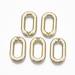 Золотистый Окрашенные распылением пластиковые соединительные кольца ccb, разъемы для быстрой связи, для изготовления ювелирных кабельных цепей, овальные, золотые, 27x16.5x4.5 мм, внутренний диаметр: 8x18 мм
