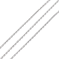 Нержавеющая Сталь Цвет 304 кабельные цепи из нержавеющей стали, пайки, цвет нержавеющей стали, 1 мм