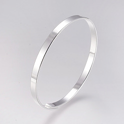 Платина Латунные браслеты, платина, 2-3/8 дюйм (59 мм)