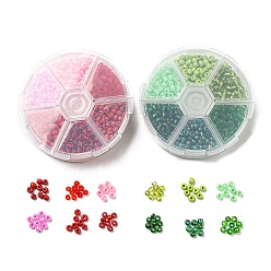 (52) Непрозрачная лаванда 120 Стеклянный бисер в стиле g 120, серебряная линия круглое отверстие, семена прозрачных/непрозрачных цветов, круглые, разноцветные, 4 мм, отверстие : 1.5 мм, 10 g / style
