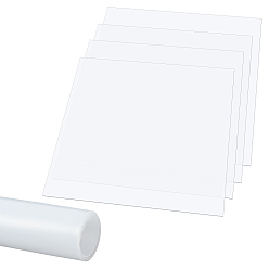 Clear 4Pcs Silicone Anti-static Insulating Sheet, Square, Clear, 315x310x1mm