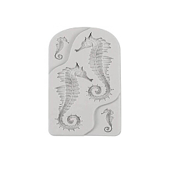 Sea Horse DIY морские животные формируют пищевые силиконовые формы, формы помады, для украшения торта поделки, цвет шоколада, конфеты, модель морской лошади, 120x65 мм
