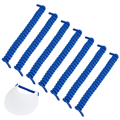 Темно-Синий Полиэстер с латексным шелком, сменный шнур для забрала, темно-синий, 150x14.5 мм