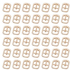 Золотой 50 шт. роликовые пряжки из цинкового сплава, прямоугольные, золотые, 20x13.5x4 мм