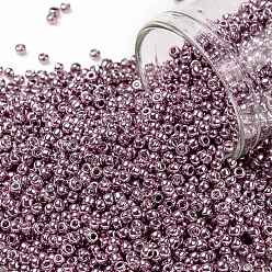 (553) Galvanized Pink Тохо 11/0 круглые бусины, японский бисер, (553) оцинкованный розовый, 2.2 мм, отверстие : 0.8 мм, Около 1110 шт / 10 г