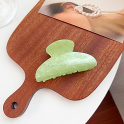 Бледно-Зеленый Акриловые коготь заколки, аксессуары для волос для женщин и девочек, бледно-зеленый, 82x41 мм