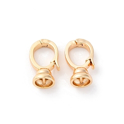 Настоящее золото 18K Медные залоги, без кадмия, без никеля и без свинца, реальный 18 k позолоченный, 12.5x4.5 мм