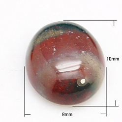 (RRHB277) Кристалл на подкладке из медово-бежевого цвета Природного индийского агата кабошонов, овальные, 10x8x4 мм