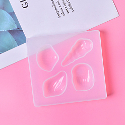 Shell Shape Diy пищевые силиконовые формы, формы для литья смолы, для изготовления изделий из уф-смолы и эпоксидной смолы, формы раковины, 90x95 мм