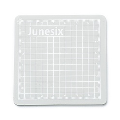 Светло-серый Коврик для резки пвх, со шкалой, для рабочего стола тонкая ручная работа кожа ремесло шитье diy перфорация, светло-серый, 8x8x0.3 см