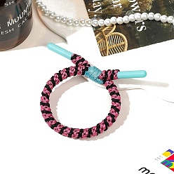 Темно-Розовый Связей ткани волос, аксессуары для волос для женщин и девочек, темно-розовыми, 85x70 мм