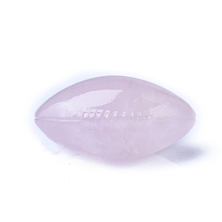 Розовый Кварц Резные украшения для дисплея в форме регби из натурального розового кварца, для домашнего офисного стола, 40 мм