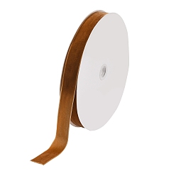 Светло-коричневый 1 Лента бархатная односторонняя дюймовая, загар, 1 дюйм (25.4 мм), о 25yards / рулон (22.86 м / рулон)