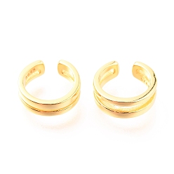 Золотой 925 серьги из серебра 925 пробы, золотые, 11x4 мм