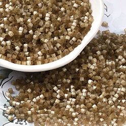 Цвет Оливы Стеклярус, имитации кошачьего глаза , цилиндр, оливковый, 2x1.5 мм, отверстие : 1.2 мм, Около 125000 шт / фунт