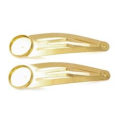 Doré  Accessoires de la pince à cheveux en fer , or, 54x14x5mm
