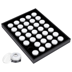 Белый Акриловые коробки для демонстрации драгоценных камней с бриллиантами, лучшие витрины для ювелирных изделий, прямоугольные, белые, 31x24x2.85 см