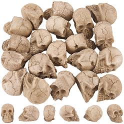 Skull 20шт. украшения в виде черепов из смолы для Хэллоуина, для украшения рабочего стола домашнего офиса, череп, 21.5x12.5x15 мм