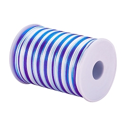 Blau Geflochtenen Nylonfaden, DIY Material für Schmuck machen, Blau, 1.5~2 mm, ca. 100 m / Rolle