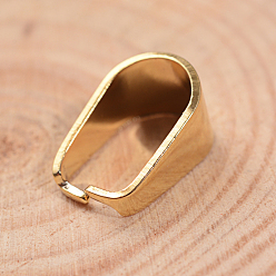 Золотой Ионное покрытие (ip) 304 защелка из нержавеющей стали на дужках, золотые, 13x9x1 мм