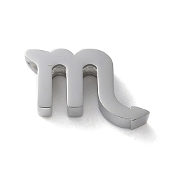 Скорпион Созвездие 304 подвески из нержавеющей стали, Скорпион, 6.5x12.5x3 мм, отверстие : 2 мм