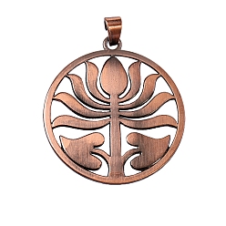 Плоский Круглый Подвески из сплава , для аксессуаров для ожерелий, с целью перехода в кольце, плоско-круглые, 80x65 мм