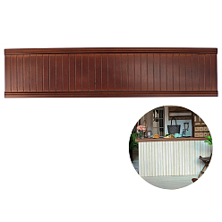 Кокосово-Коричневый Стена кукольного домика из березовой и тополевой фанеры, аксессуары для кукольного домика с микро-ландшафтом, притворяясь опорными украшениями, кокосового коричневый, 370x85x5 мм