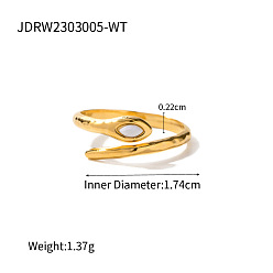 Белый 304 манжеты из нержавеющей стали с кубическим цирконием, змея, золотые, белые, внутренний диаметр: регулируемый