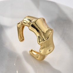 Настоящее золото 18K Латунь манжеты кольца, без кадмия и без свинца, реальный 18 k позолоченный, 12 мм, внутренний диаметр: регулируемый