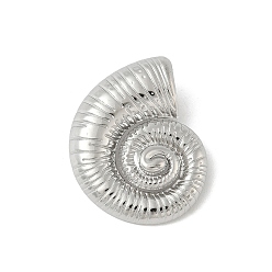 Нержавеющая Сталь Цвет 304 подвески из нержавеющей стали, форма раковины, цвет нержавеющей стали, 27x22x7.5 мм, отверстие : 5.5x3 мм