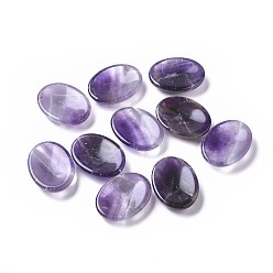 Amethyst Natural Amethyst Massager, Worry Stone for Anxiety Therapy, Oval, 40x30x9mm