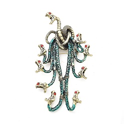 Античная Бронза Эмалевые штифты гидра, броши из сплава для одежды рюкзака, античная бронза, 99x57 мм