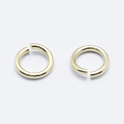 Real 18K Gold Plated Brass Open Jump Rings, Long-Lasting Plated, Nickel Free, Ring, Real 18K Gold Plated, 20 Gauge, 5x0.8mm, Inner Diameter: 3.4mm, about 870pcs/bag, about 50g/bag