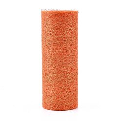 Orange Mesh Ribbon Roll, Spider Web Trim Ribbon Roll, for DIY Craft Gift Packaging, Home Party Wall Decoration, Orange, 6 inch(15cm),  10yards/roll