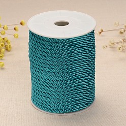 чирок Витая нейлоновая нить, зелено-синие, 5 мм, около 18~19 ярдов / рулон (16.4 м ~ 17.3 м / рулон)