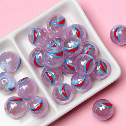 Луна Акриловые бусины чертополоха, круглые, луна, 16 мм