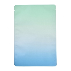 Темно-Голубой Двухцветные прямоугольные пластиковые подарочные пакеты с замком-молнией, закрывающиеся сумки, глубокое синее небо, 22x15x0.014 см, односторонняя толщина: 2.5 мил(0.065мм)