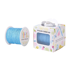 Светло-Голубой Нейлоновая нить, Небесно-голубой, 0.5 мм, о 147.64yards / рулон (135 м / рулон)