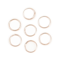 Розовое Золото Латунь закрыт прыжок кольца, круглые, розовое золото , 26 датчик, 4x0.4 мм, внутренний диаметр: 3.5 мм, о 50 шт / комплект